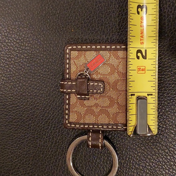 Coach Accessories Coach Signature C Jacquard Fabric Picture Frame Keychain Poshmark